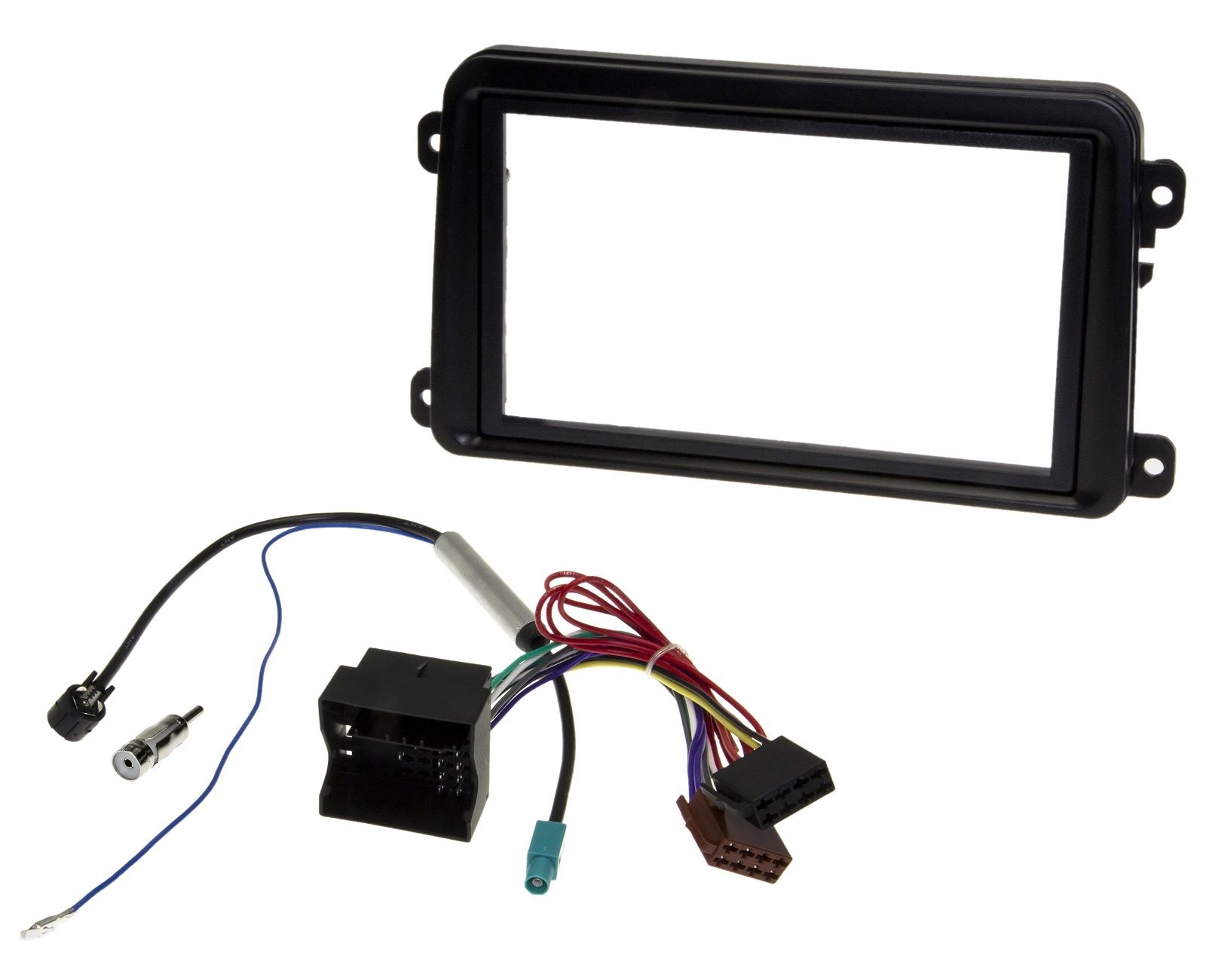 Doppel 2 DIN Radio Blende Rahmen Phantom MOST Fakra Adapter Kabel für VW Skoda