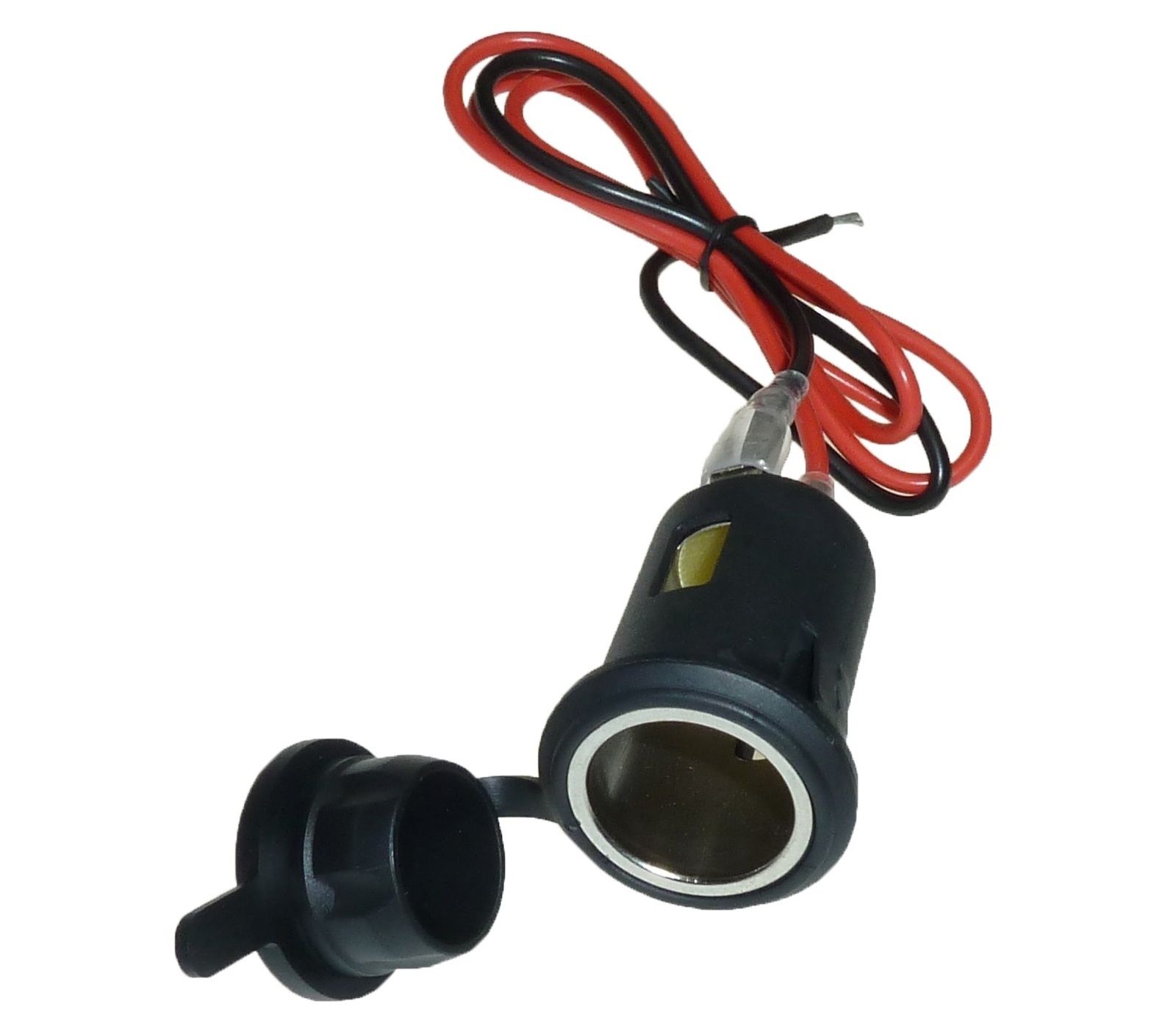 KFZ Einbau Steckdose 12V 24V KFZ Inkl. Kabel Zigarettenanzünder Bord Buchse LKW