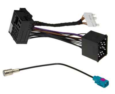 Adapter Kabel Stecker Umrüstung für BMW Radio BM24 auf BM54 Monitor Flache Pins