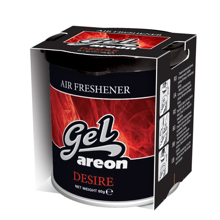 Original Areon Gel CAN Autogel Duftdose Duftbaum Lufterfrischer DECKEL Sehnsucht