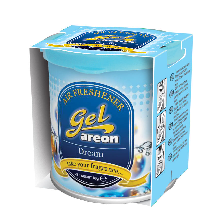 3x Original Areon Gel CAN Autogel Duftdose Duftbaum Lufterfrischer DECKEL Traum
