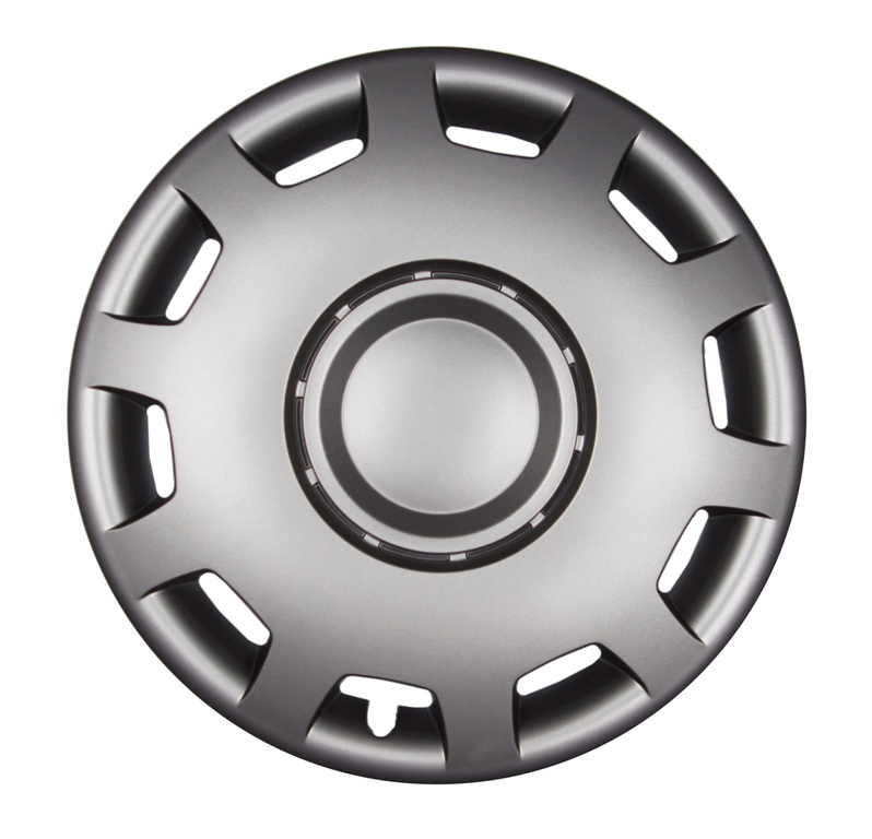 4x PREMIUM DESIGN Radkappen SET 15 ZOLL Granit in Graphit Grau