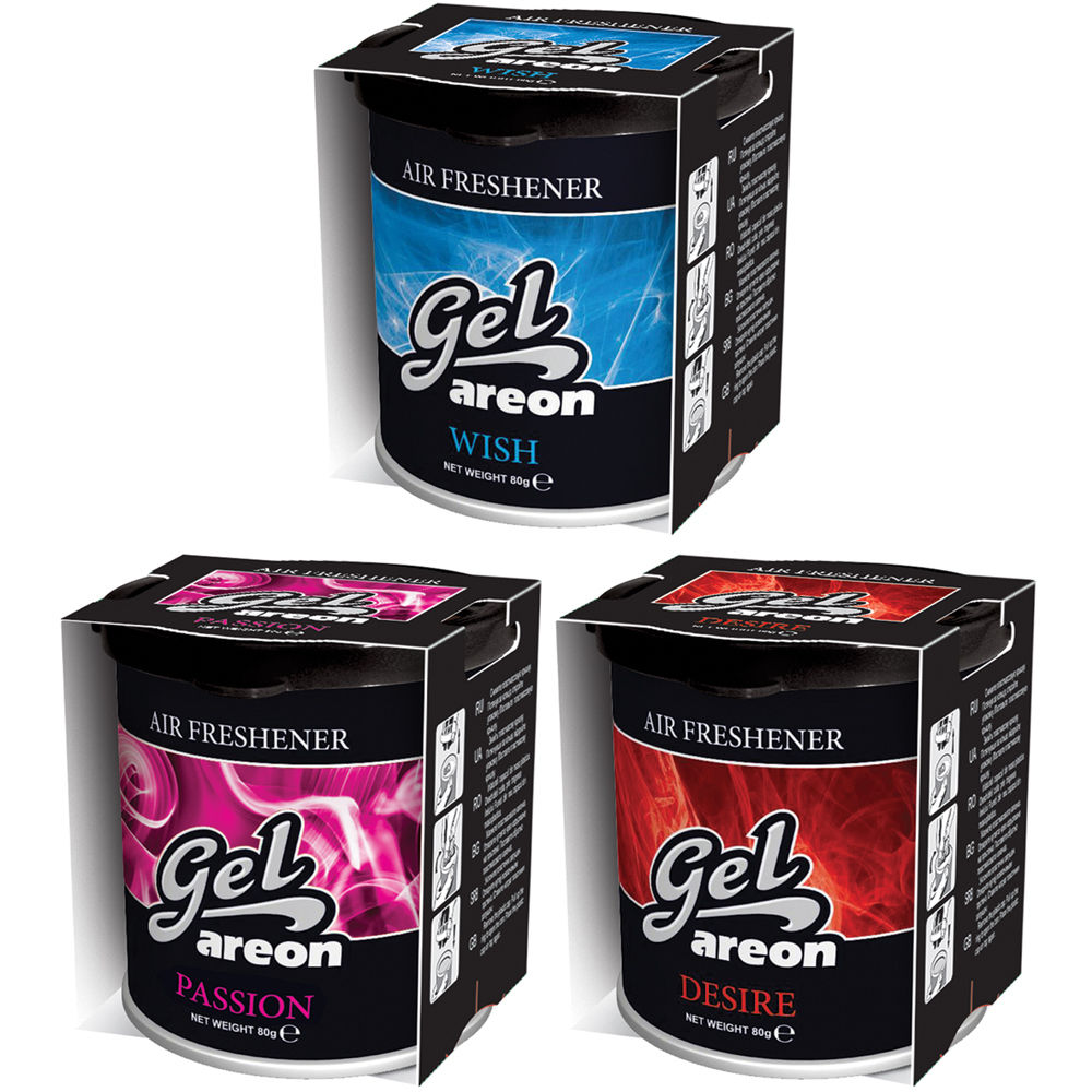 3x Original Areon Gel CAN Duftdose Duftbaum Lufterfrischer DECKEL FREIE AUSWAHL