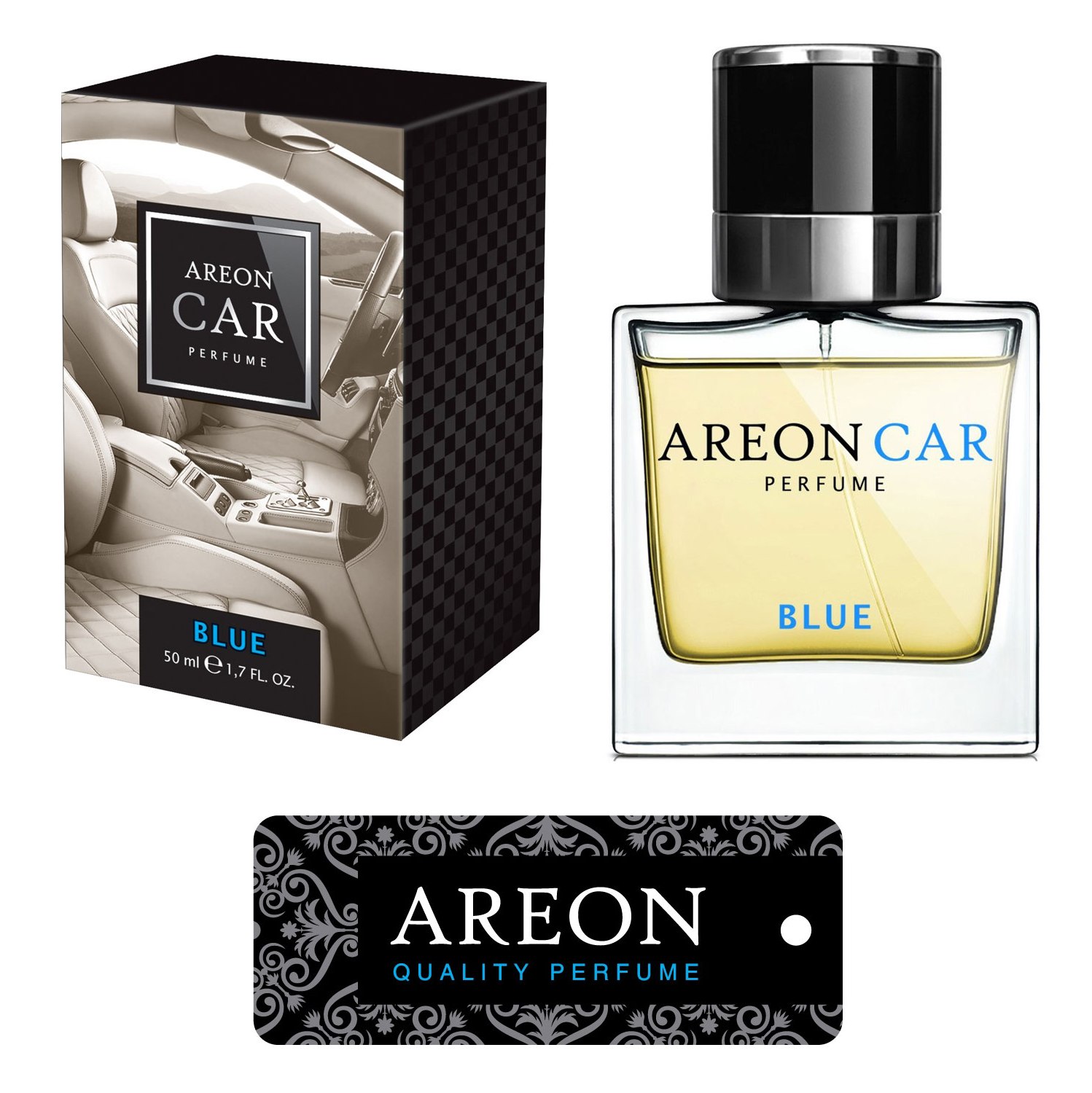 Original Areon LUX Auto Parfüm Lufterfrischer Duftdose Duftbaum BLUE LINE 50 ml