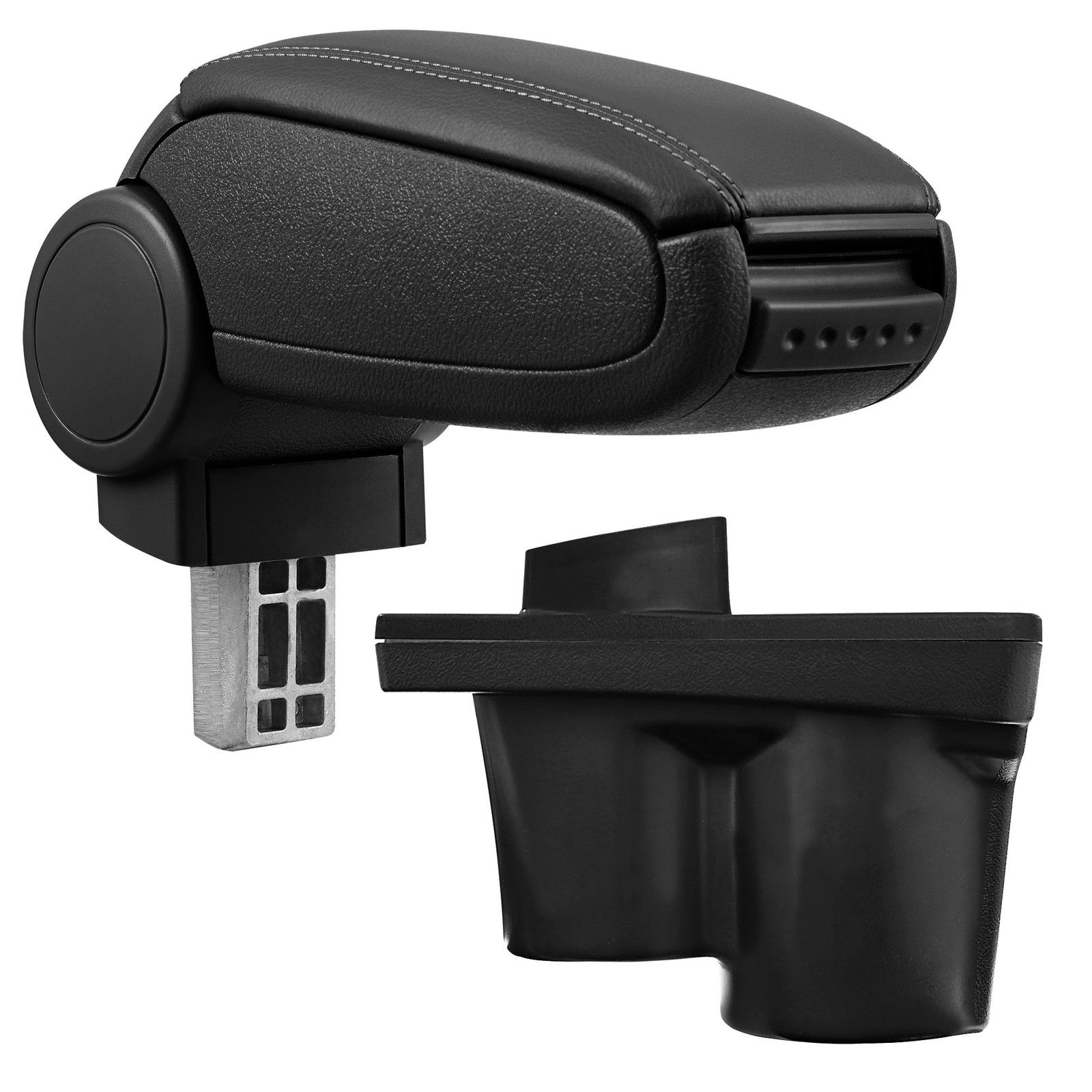 Armlehne Mittelarmlehne MAL SET Leder Bezug Schwarz für Opel Adam