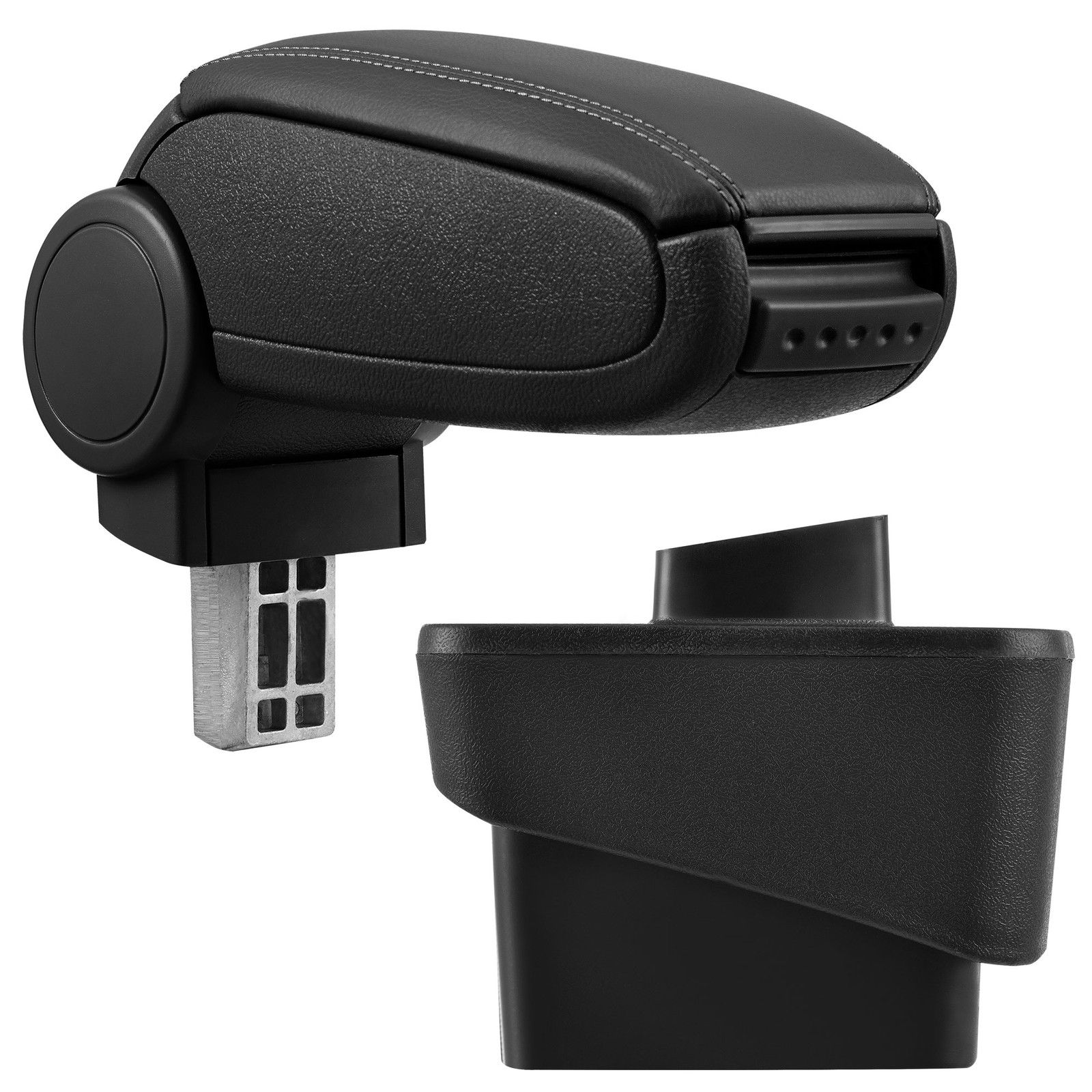 Armlehne Mittelarmlehne MAL Leder Bezug Schwarz für Audi A1 8X + Sportback