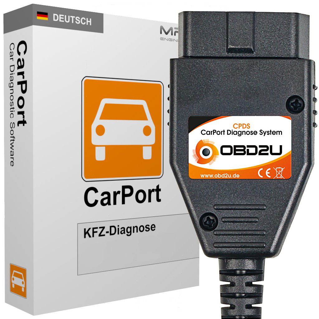 KKL CAN USB OBD 2 CPDS Diagnose Gerät DEUTSCHE SOFTWARE #12 VW Audi Seat Skoda