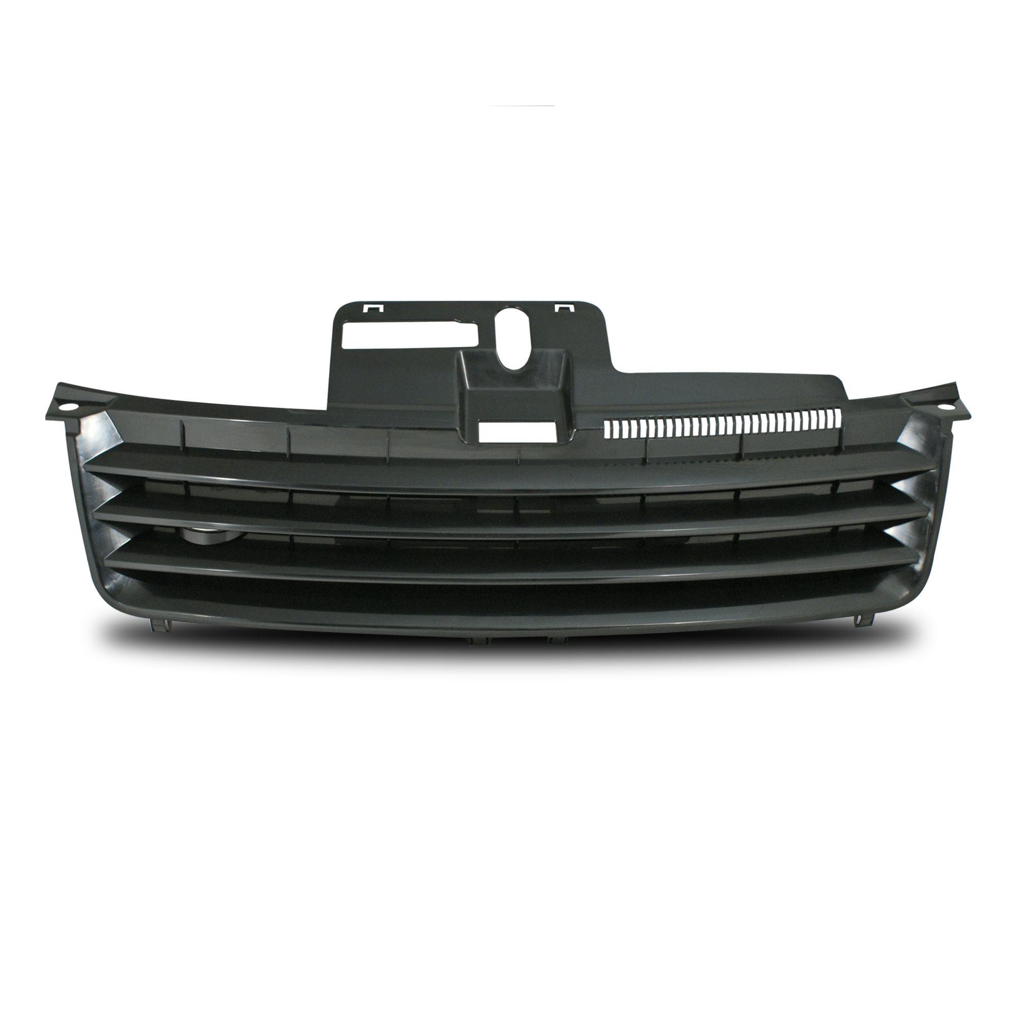 Kühlergrill Sportgrill Gitter Front Grill ohne Emblem Schwarz für VW Polo 9N