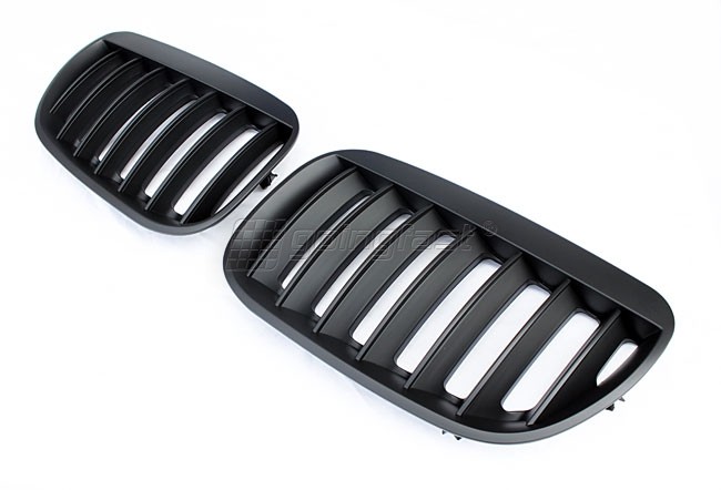 PREMIUM Kühlergrill Sportgrill Gitter Front Grill Schwarz für BMW X5 E53