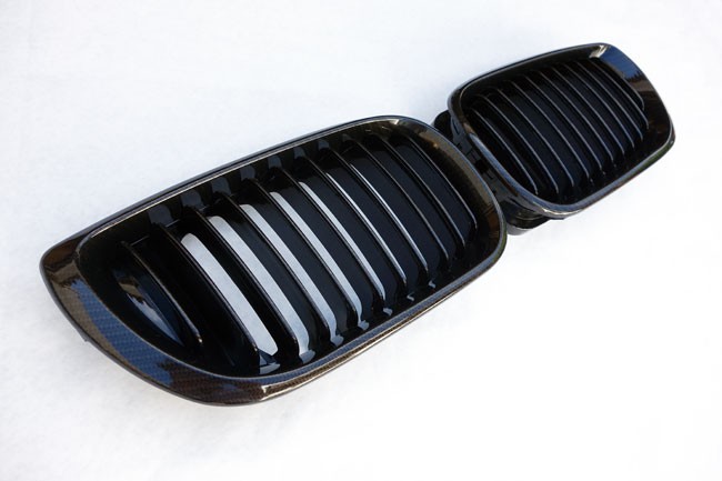 PREMIUM Kühlergrill Sport Grill Gitter Carbon Look für BMW 3er E46