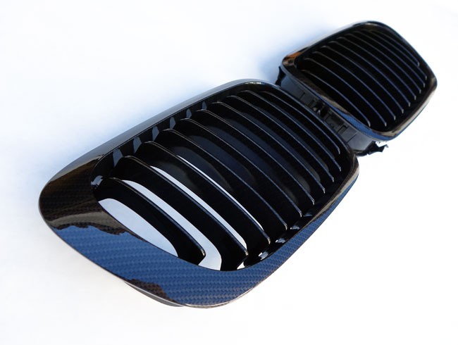 PREMIUM Kühlergrill Sport Grill Gitter Carbon Look für BMW E46 2-T