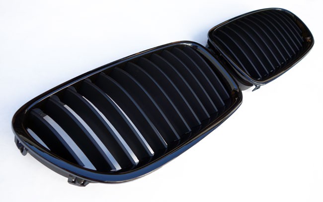 PREMIUM Kühlergrill Sport Grill Gitter Schwarz Glanz für BMW F10 F11
