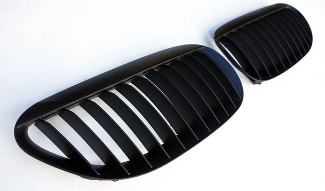 PREMIUM Kühlergrill Sport Grill Gitter Front Schwarz Matt für BMW E63 E64