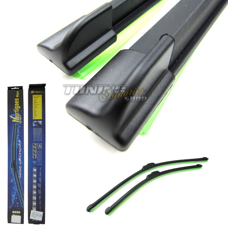 2x PREMIUM SOFT / FLAT Scheibenwischer Flachbalken Wischer Front SET 550/400mm