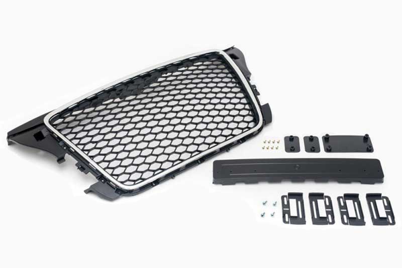 Kühlergrill Sportgrill Waben Gitter Grill Alu PDC für Audi A3 S3 8P 8PA 04/2008-