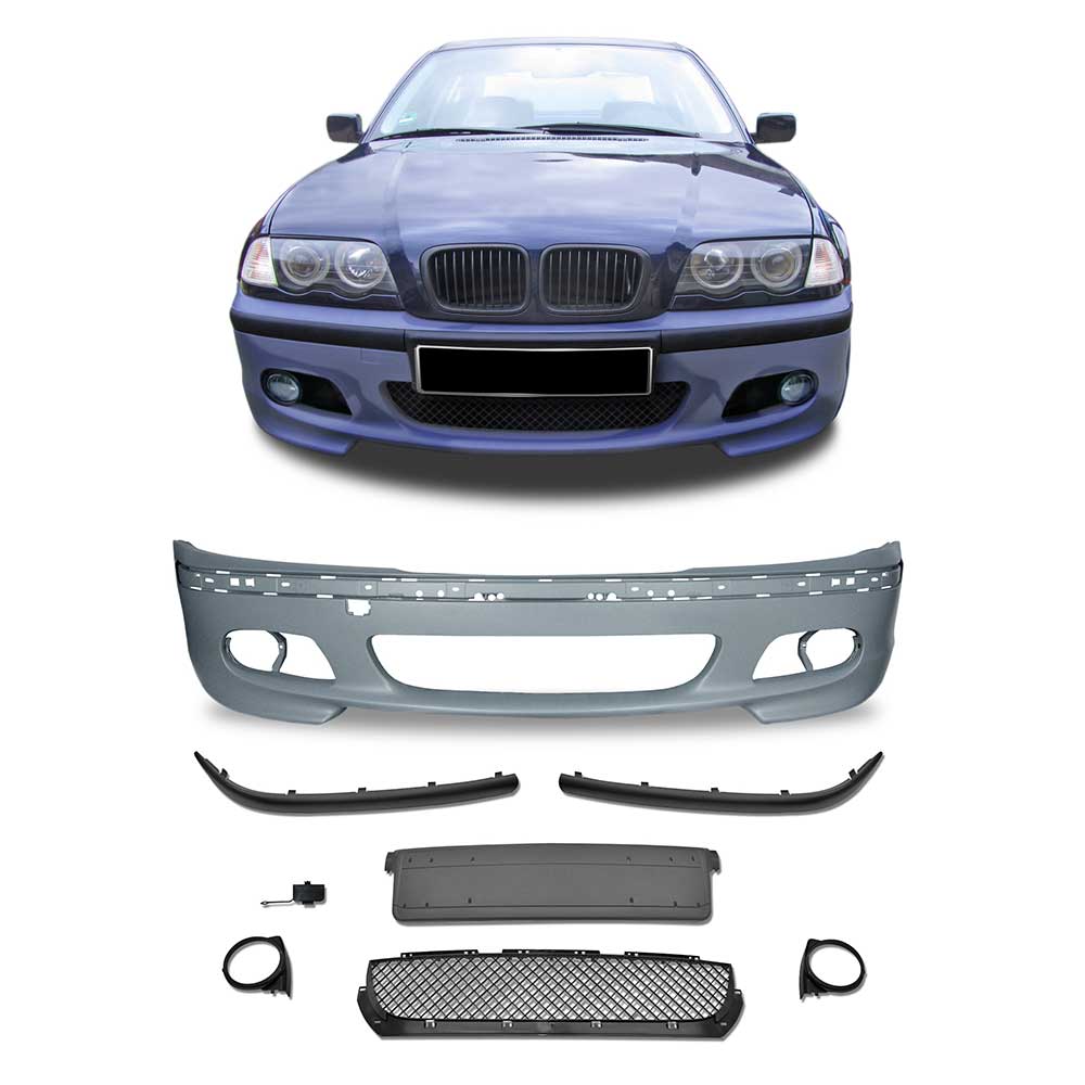 Front Stoßstange Schürze vorne Gitter Halter Spoiler Sport Look für BMW 3er E46