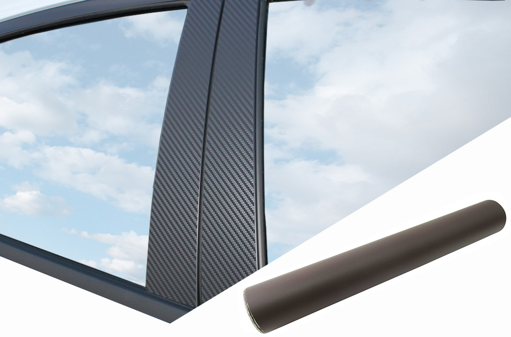 6x PREMIUM A B C Säule Tür Leisten Auto Folie Set Braun Matt für viele Fahrzeuge