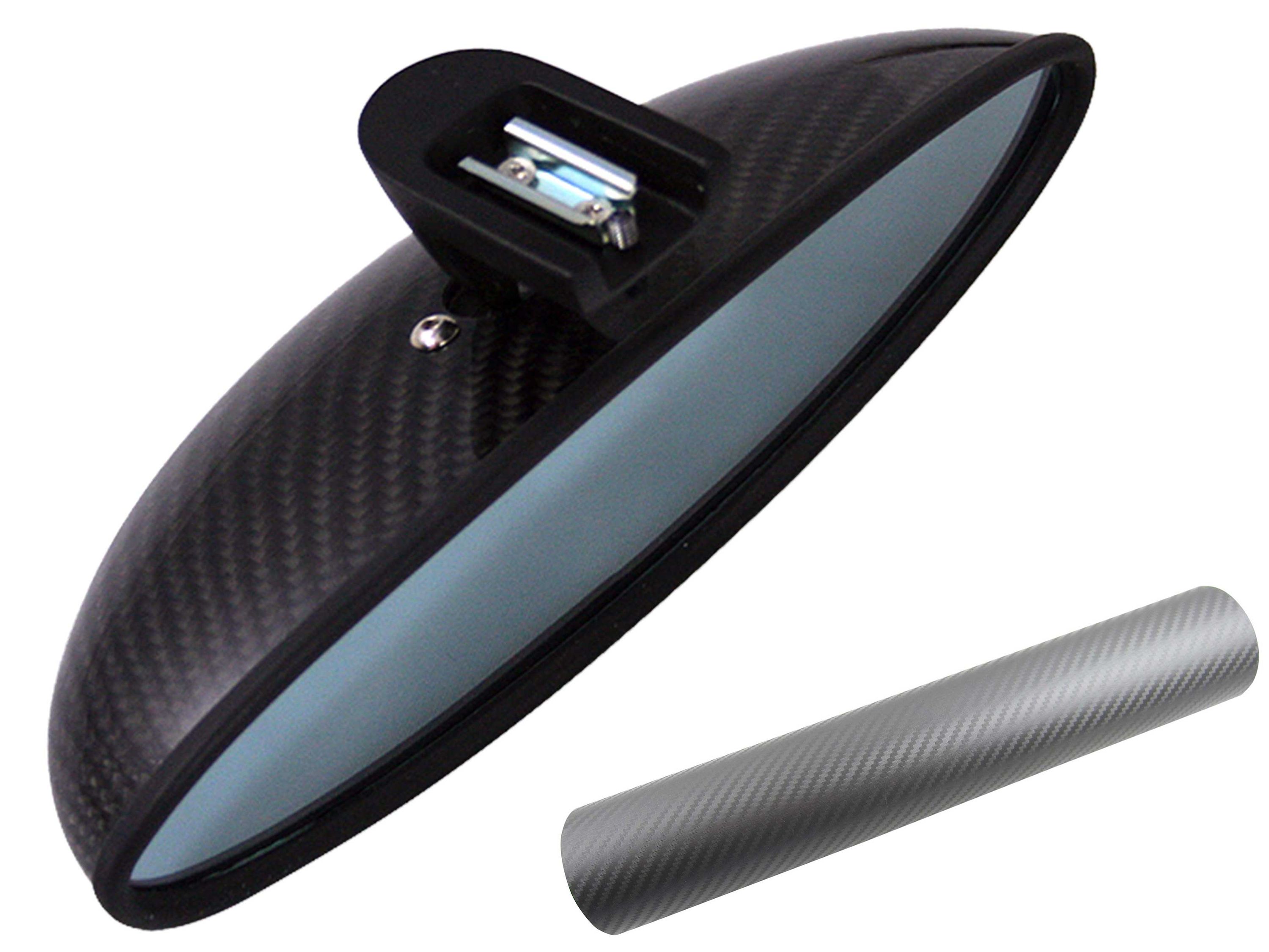 PREMIUM Spiegel Innenspiegel Design Folie Set Carbon Grau für viele Fahrzeuge