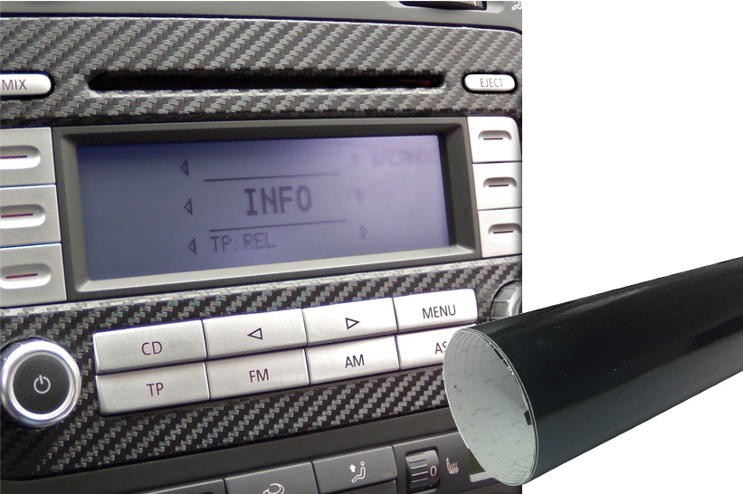 Premium Innenraum Zierleisten Dekor Blende Design Folie Auto Set Schwarz Glanz