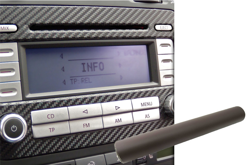 Premium Innenraum Zierleisten Dekor Blende Design Folie Auto Set in Braun Matt