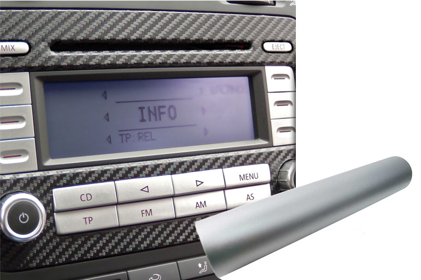 Premium Innenraum Zierleisten Dekor Blende Design Folie Auto Set in Silber Matt