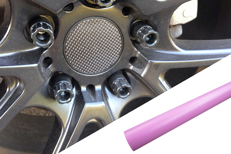 4x Alufelgen Felgen Naben Deckel Design Folie Rosa Matt für viele Fahrzeuge