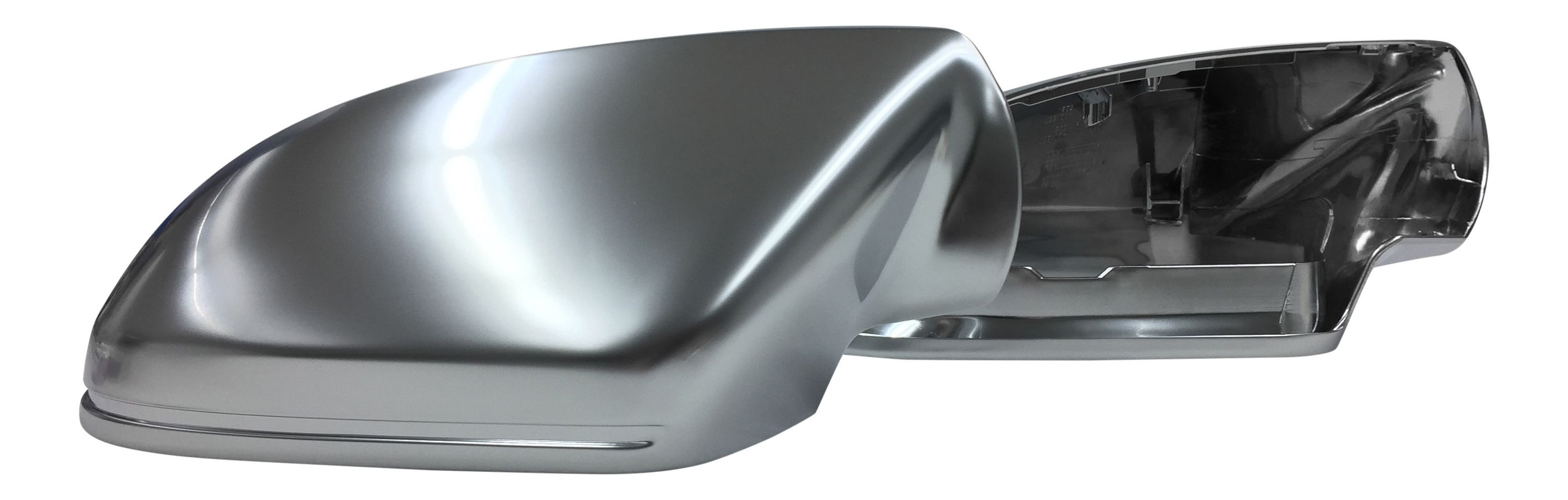 KOMPLETTE Gehäuse ALU Look Spiegel Kappen Außenspiegel für Audi A6 S6 RS6 4G C7