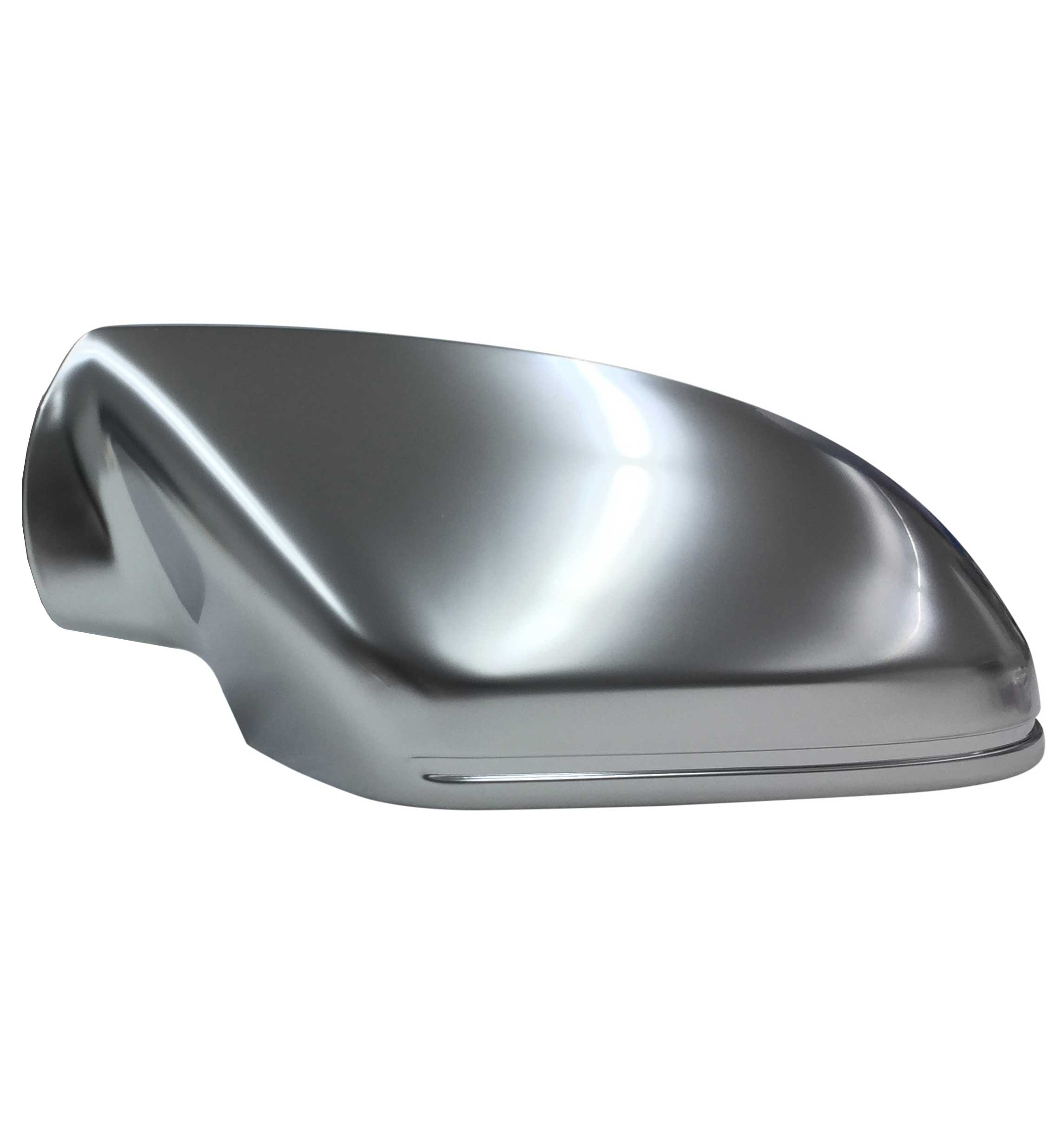 1x LINKS Gehäuse ALU Look Spiegel Kappen Außenspiegel für Audi A6 S6 RS6 4G C7