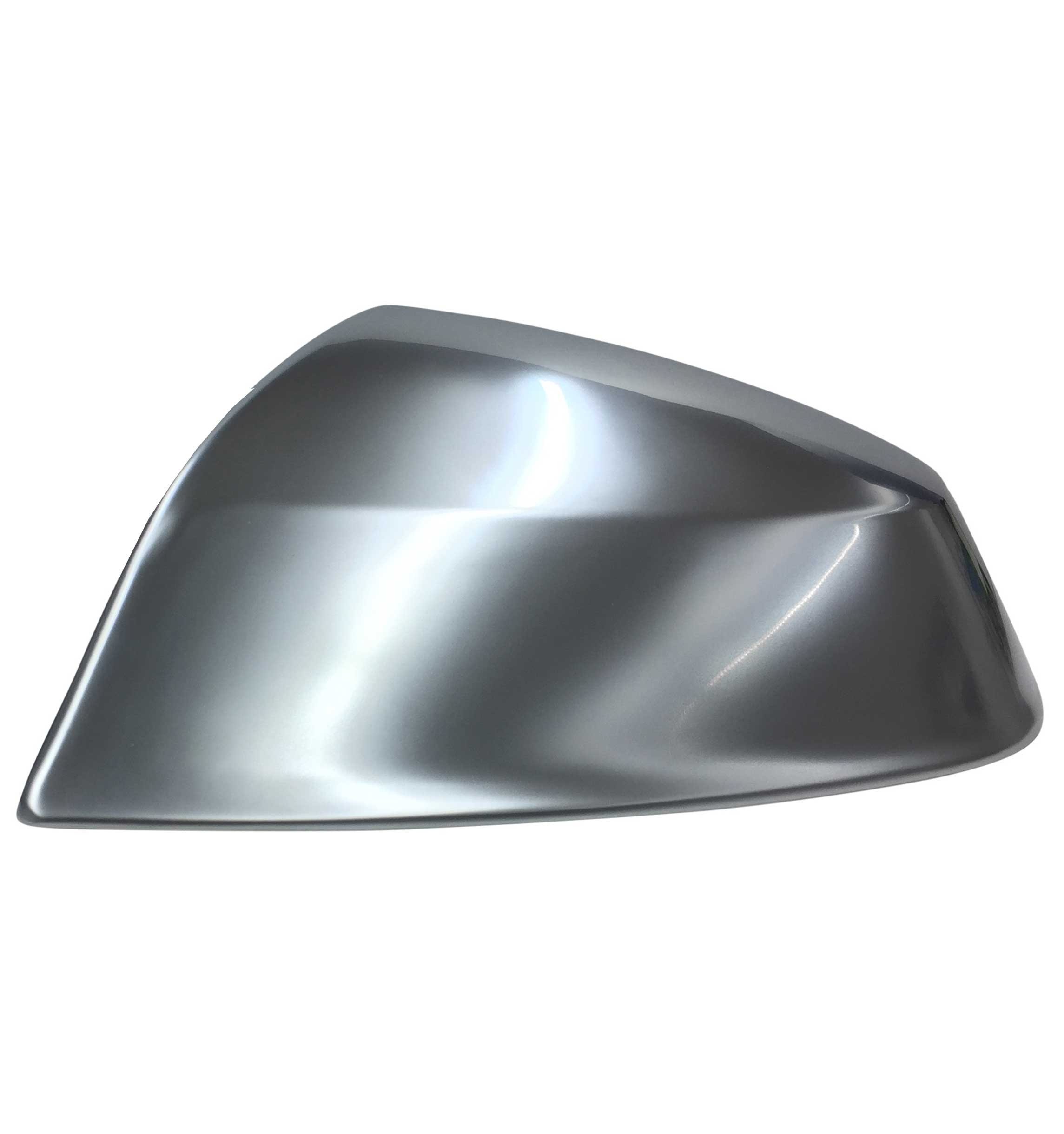 1x LINKS Gehäuse ALU Look Spiegel Kappen Außenspiegel für Audi Q7 4M 2015-