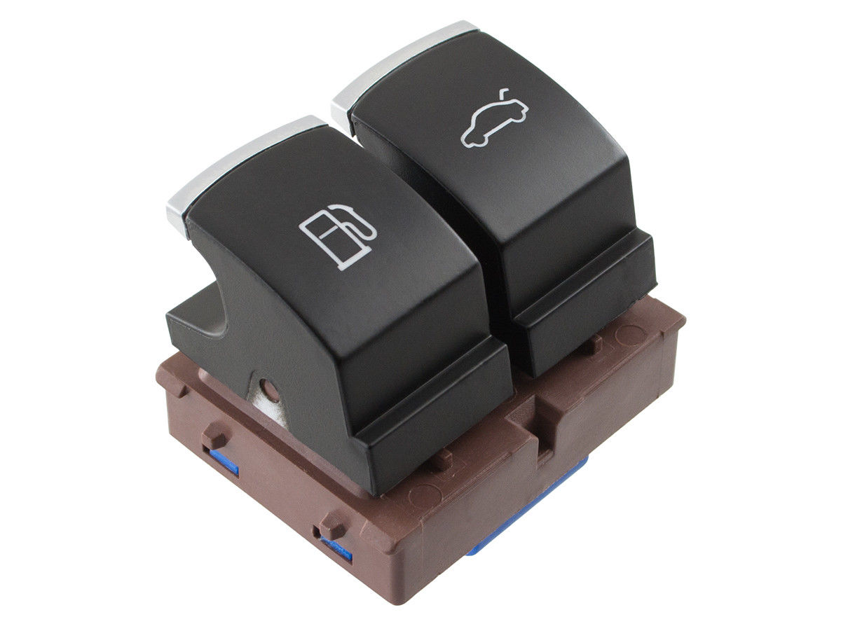 2er Schalter Chrom Alu Kofferraum + Tankdeckel für VW Passat 3C B6 CC / Jetta 3