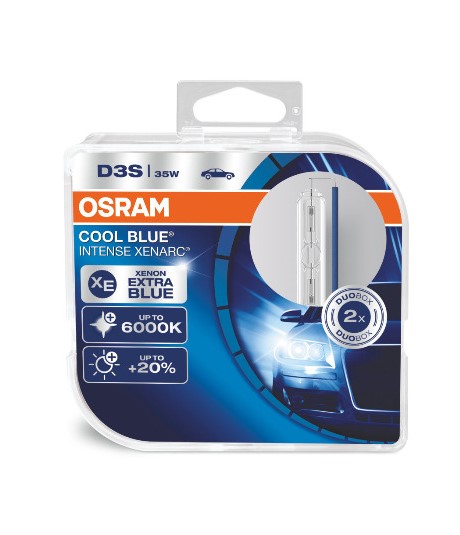2x Original Osram Xenon Brenner Birne D3S 5500K 6000K COOL BLUE INTENSE