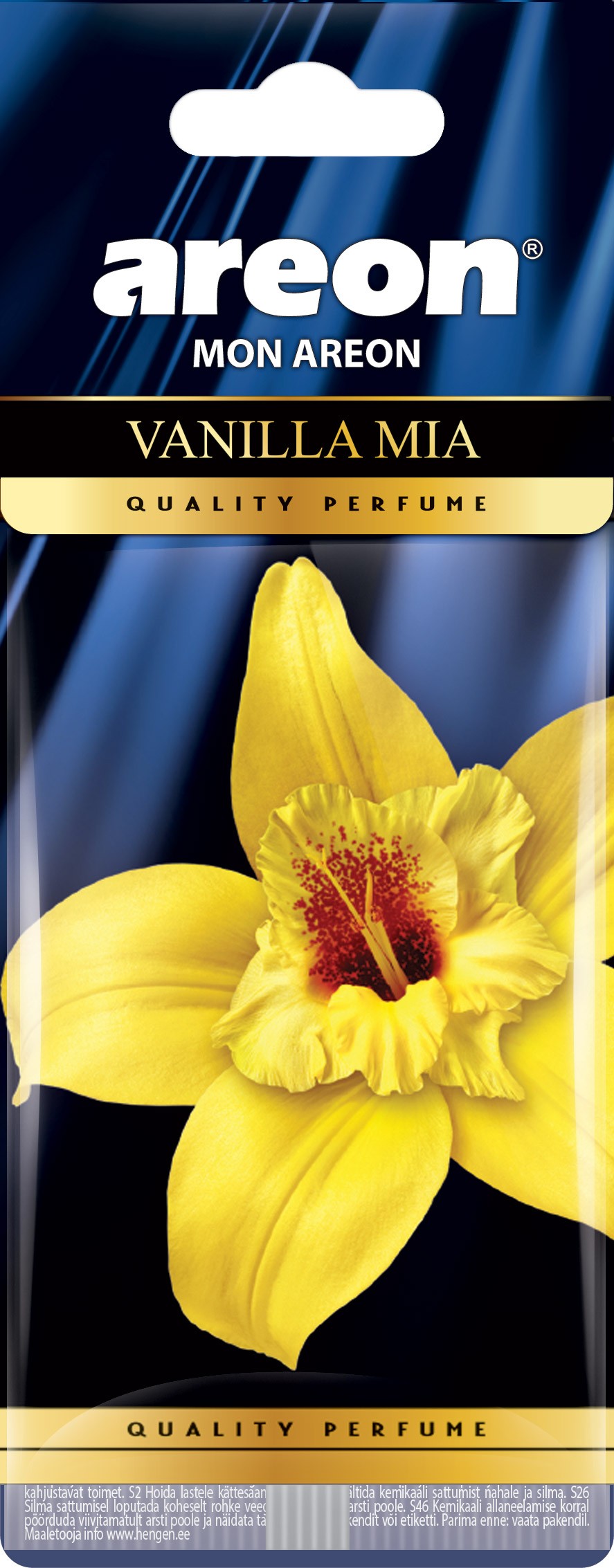 10x Original Areon Duftbaum Lufterfrischer Auto Duft Vanille Mia