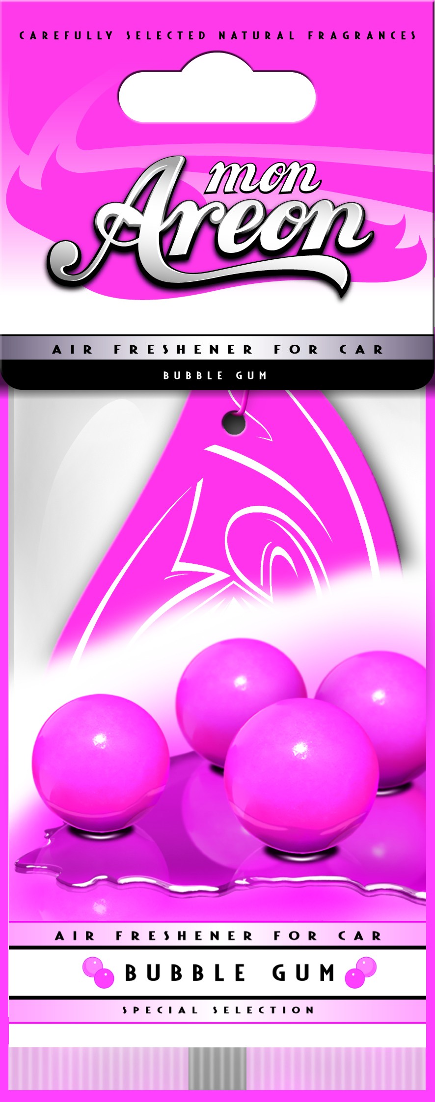 10x Original Areon Duftbaum Lufterfrischer Auto Duft in Bubblegum