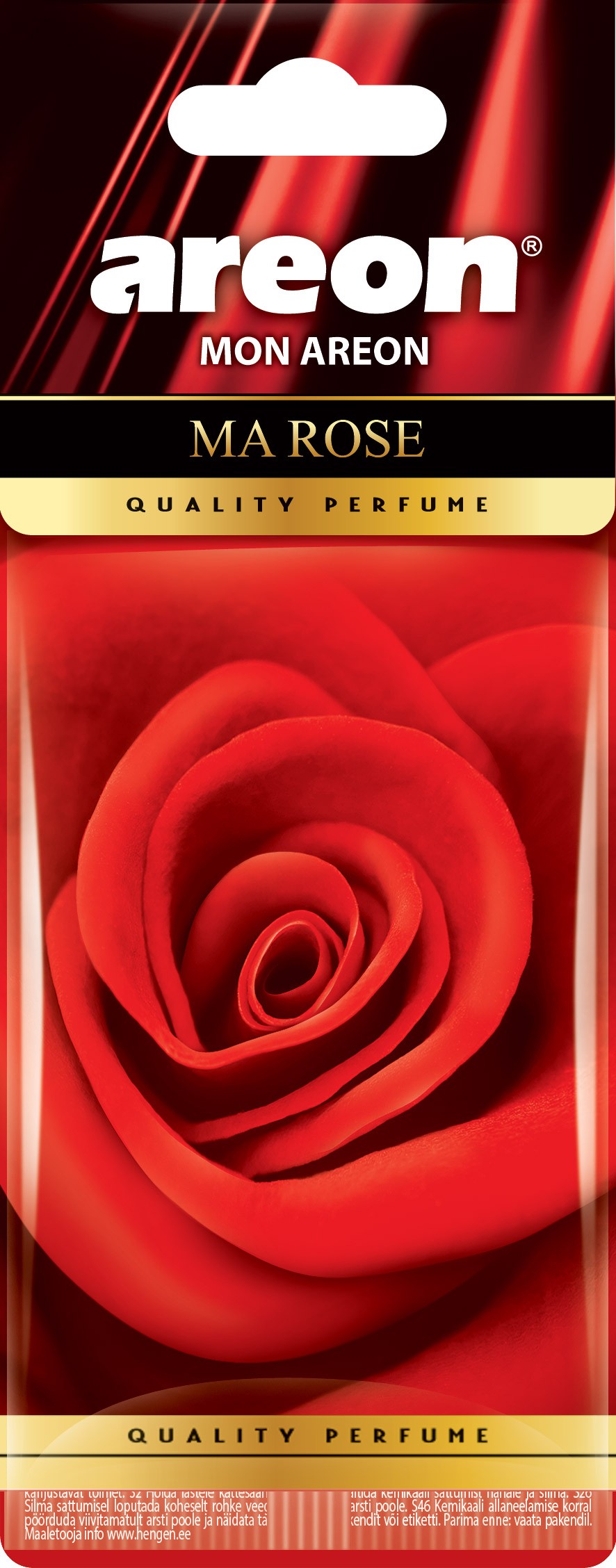 10x Original Areon Duftbaum Lufterfrischer Auto Duft in Rose