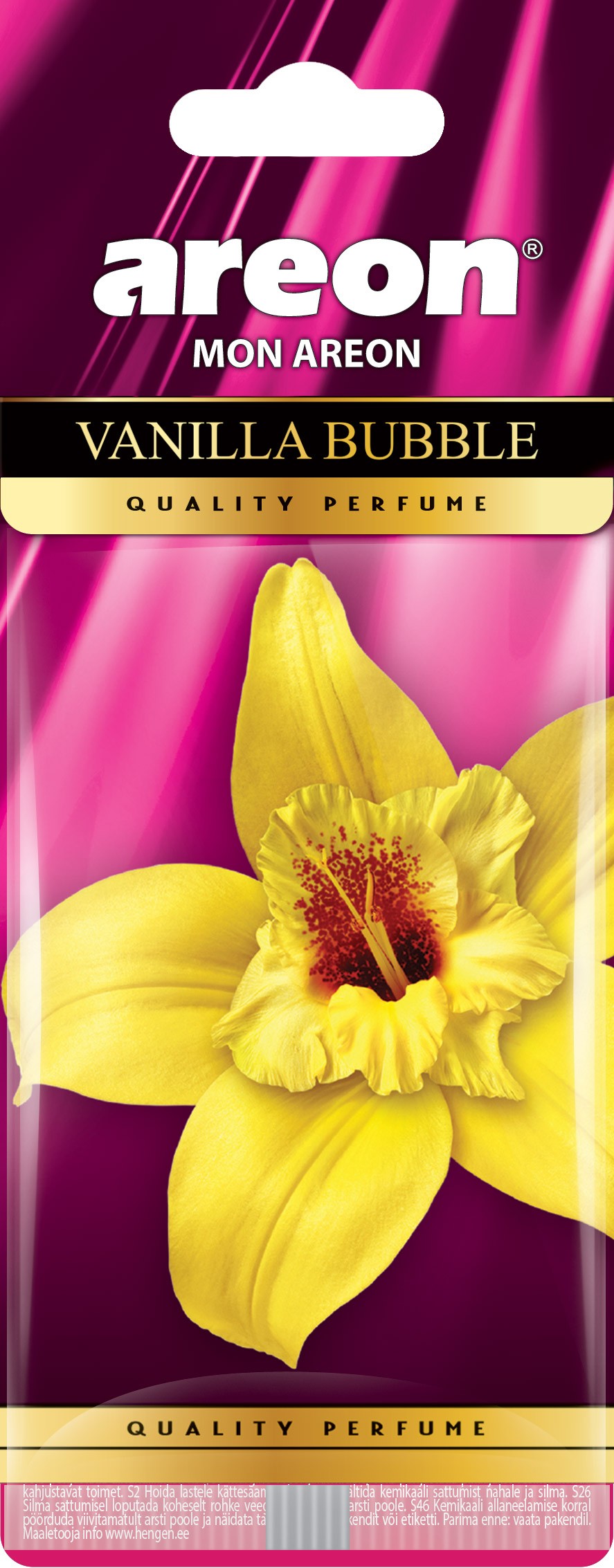 10x Original Areon Duftbaum Lufterfrischer Auto in Vanille Bubble