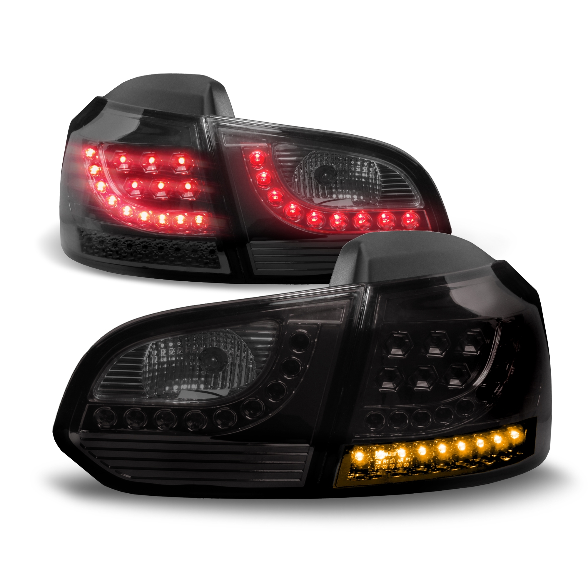 Original LO-Style LED Rückleuchten Schwarz Smoke SET für VW Golf 6 VI MK6 Limo