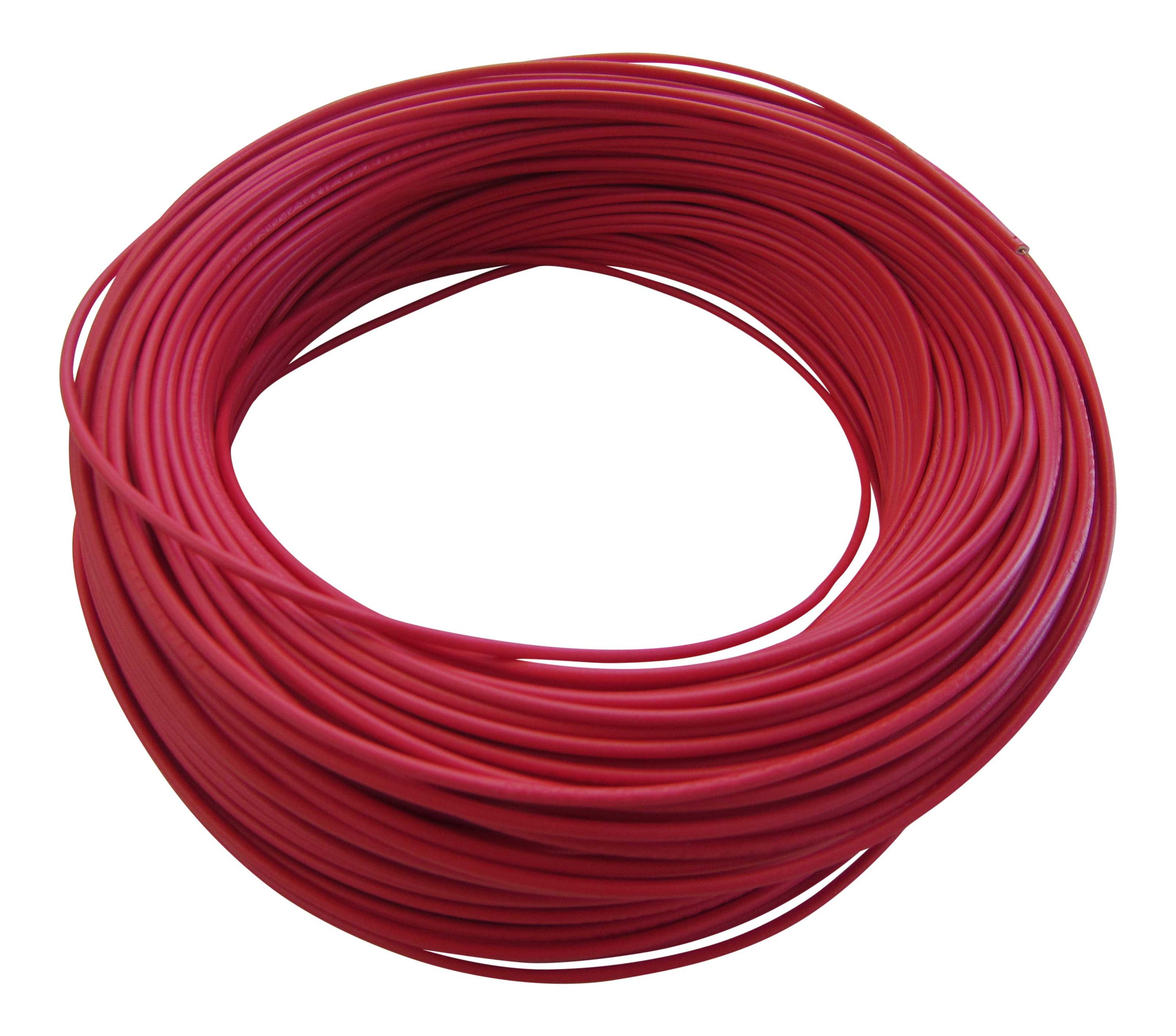 0,38€/m KFZ LKW Kabel Litze Leitung Flexible FLRy 0,5mm² 5m Rot / M. in Germany