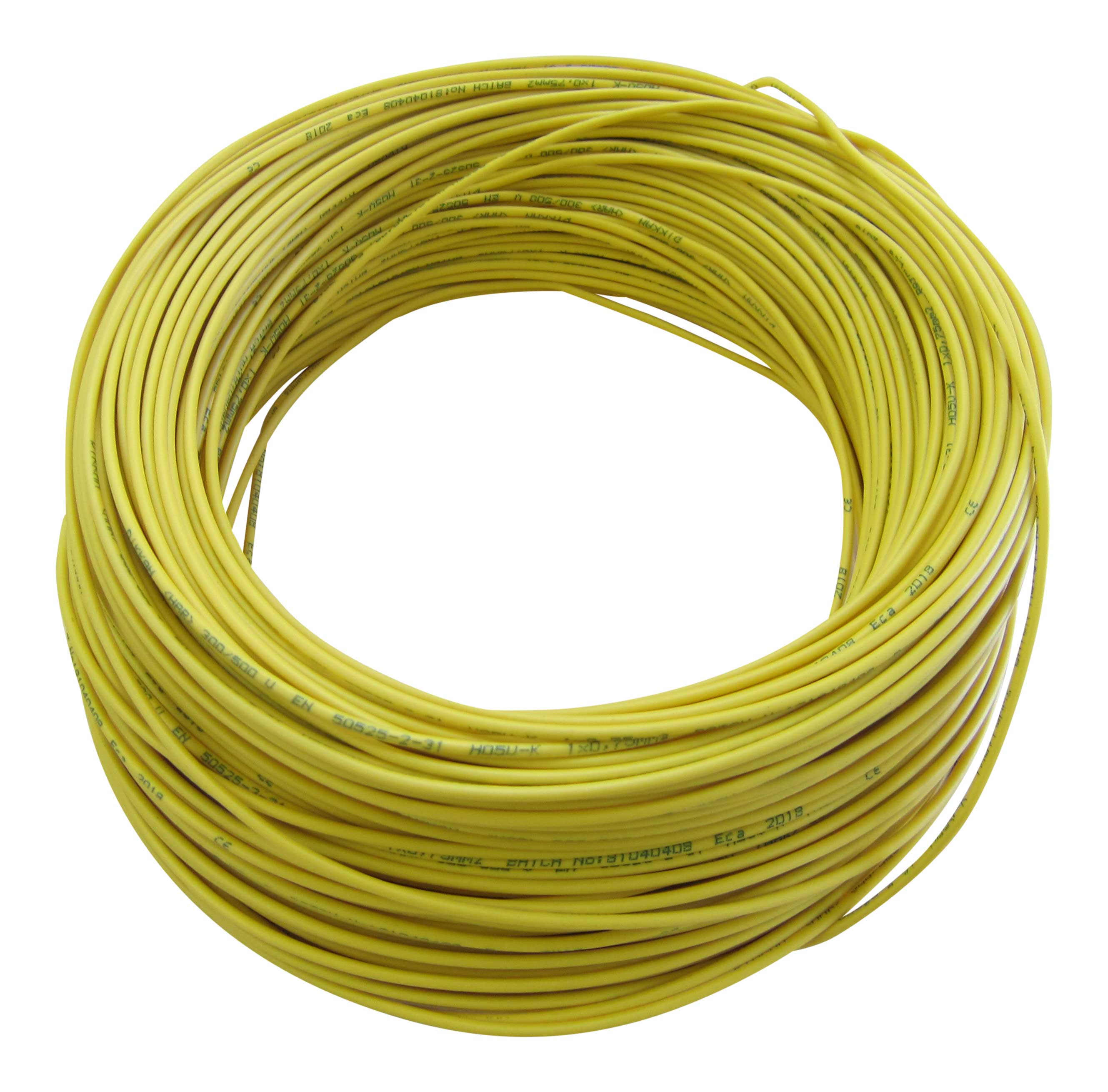 0,29€/m KFZ LKW Kabel Litze Leitung Flexible FLRy 0,5mm² 20m Gelb M. in Germany