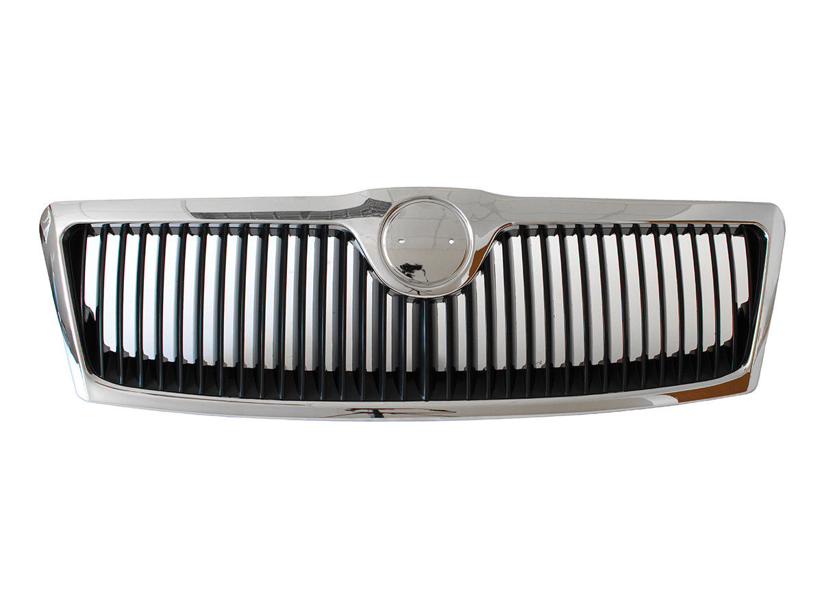 Kühlergrill Sportgrill Gitter Grill Chrom passend für Skoda Octavia II 1Z 04-08