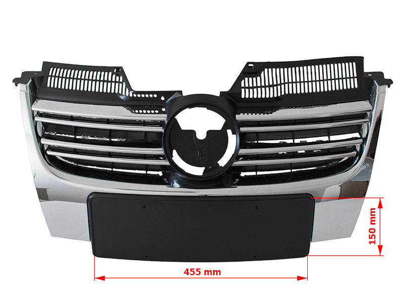 Kühlergrill Sportgrill Gitter Grill Chrom passend für VW Jetta III 1K 2005-2010