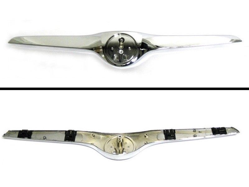 Kühlergrill Sportgrill Gitter Grill Chrom Leiste für Skoda Fabia II Roomster 5J