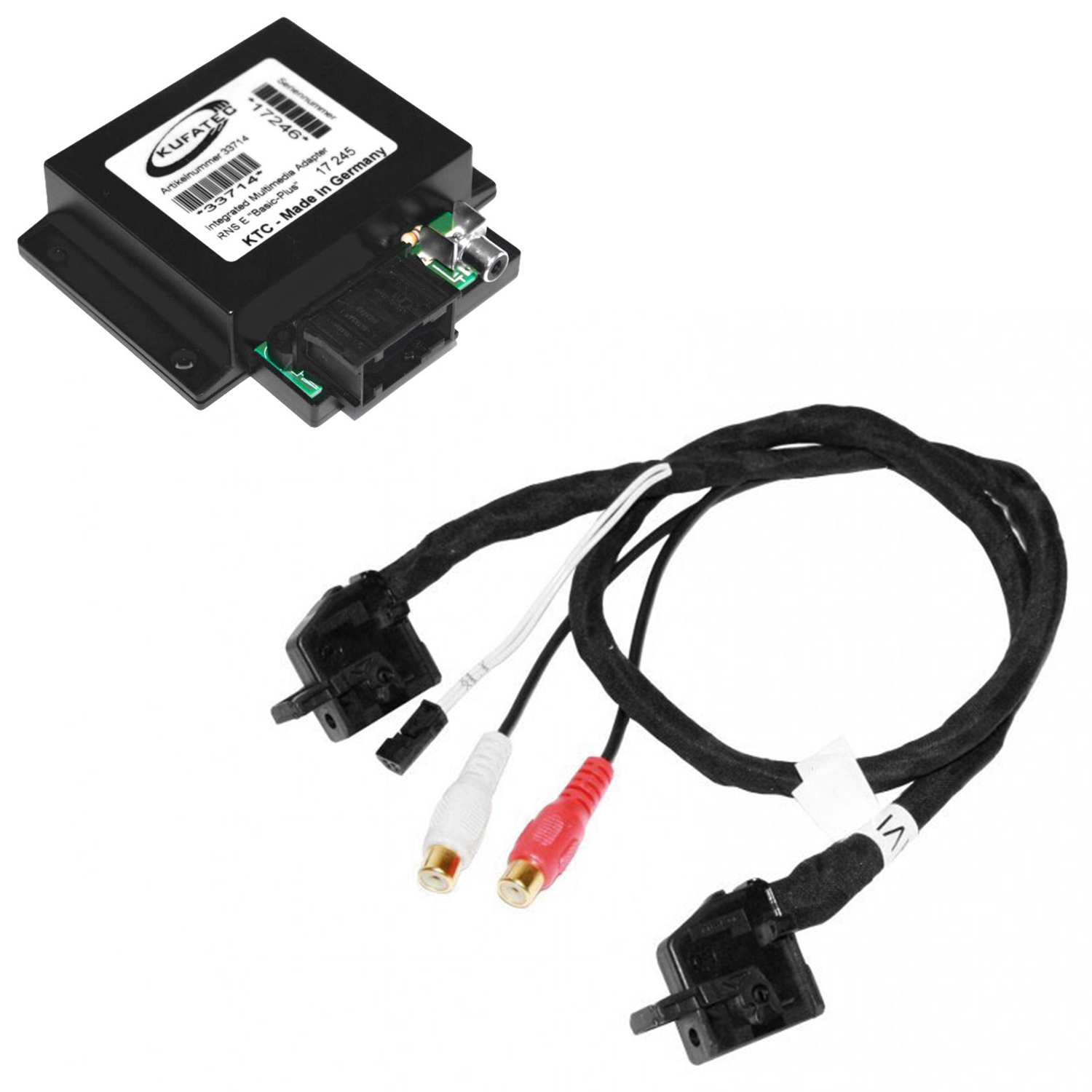 Original Kufatec Multimedia Adapter DVD DVB-T für Navi Radio VW Audi MFD 2 RNS 2