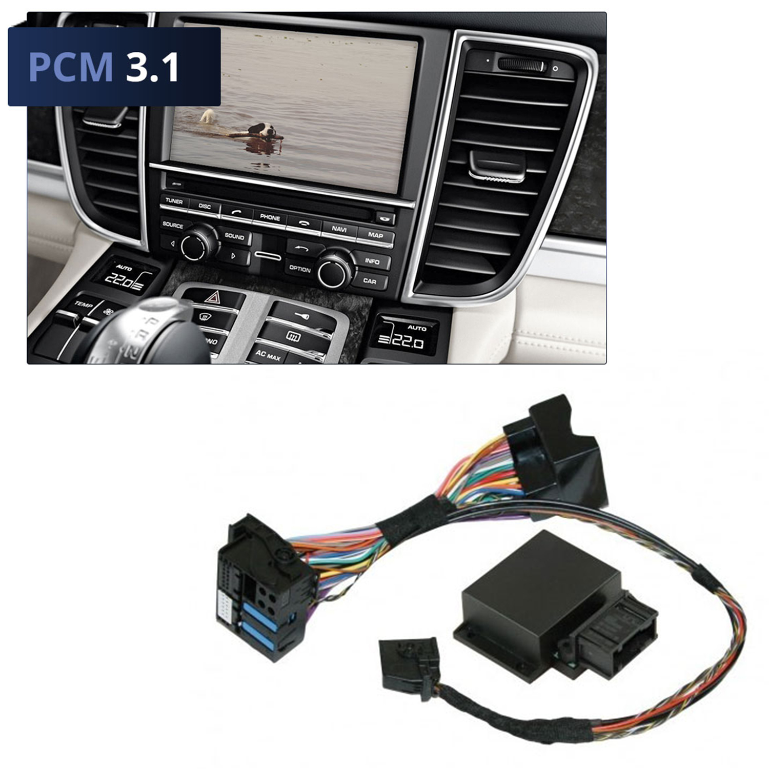 Original Kufatec TV DVD Bild Freischaltung für PCM 3.1 Porsche Panamera Cayenne