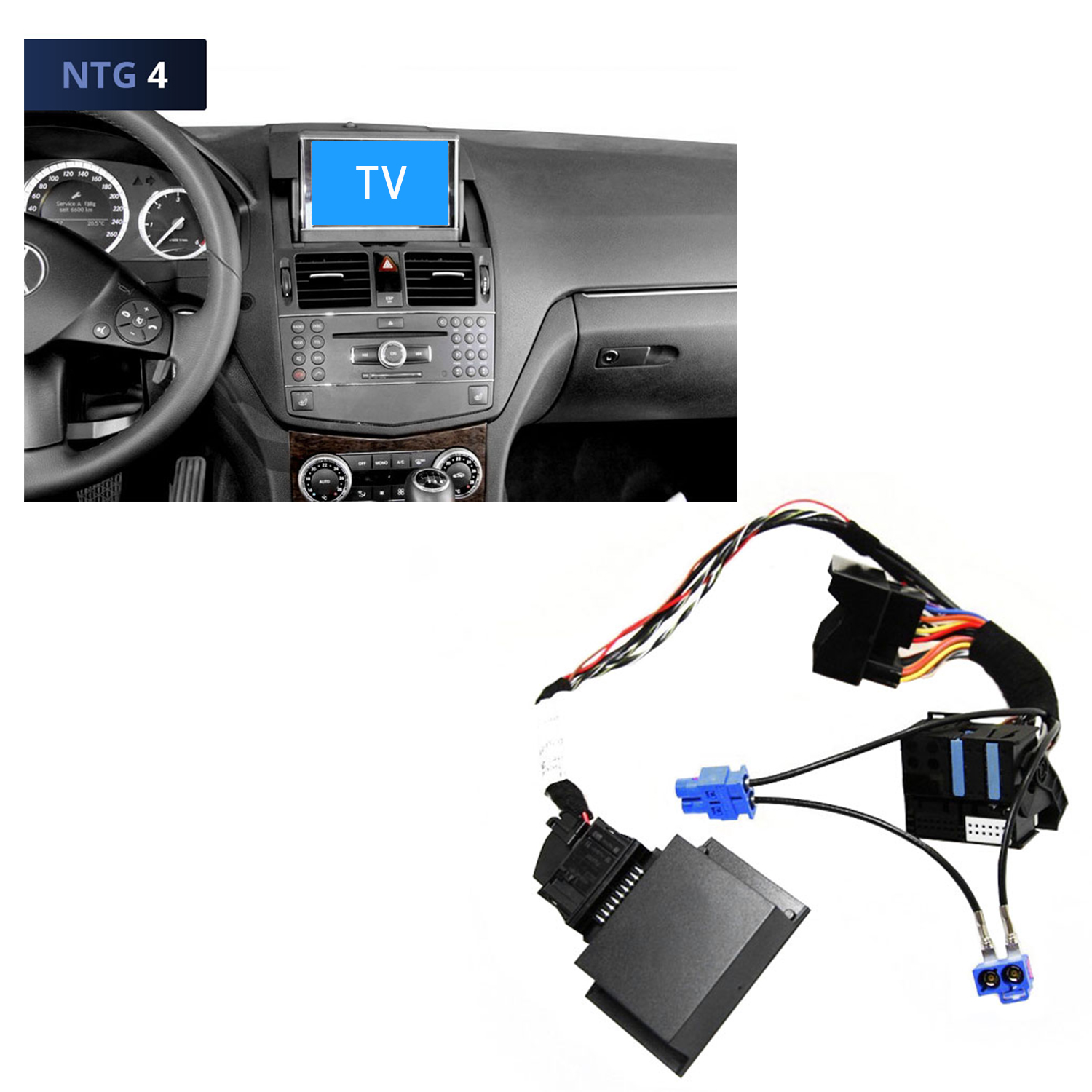 Original Kufatec TV DVD Bild Freischaltung für Mercedes Navi Comand APS NTG 4