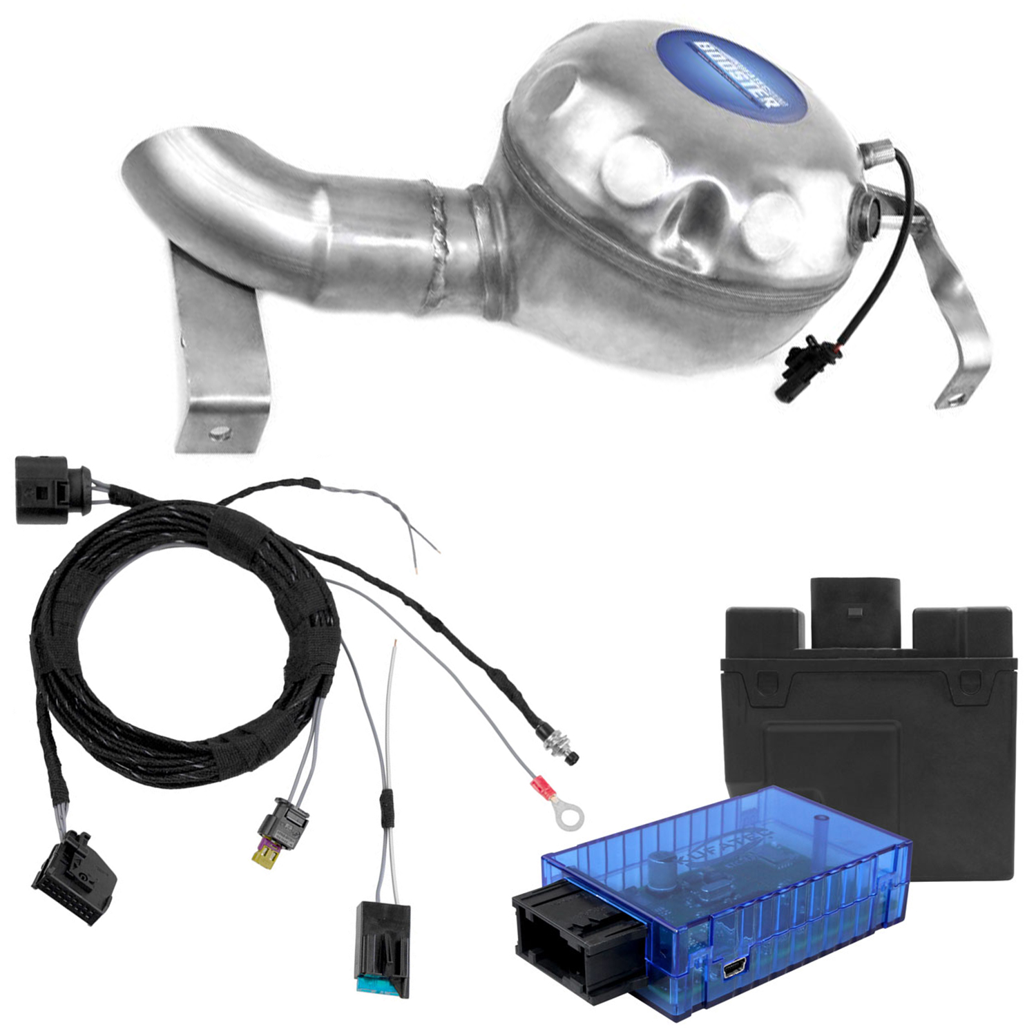 Für Audi Q5 II FY 6-Zylinder Original Kufatec Sound Booster Active Modul Sound