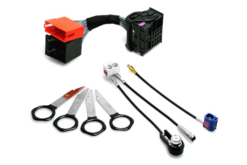 Original Kufatec Kabel Radio Adapter SET Navi RNS-D auf RNS-E für Audi A6 4B C5