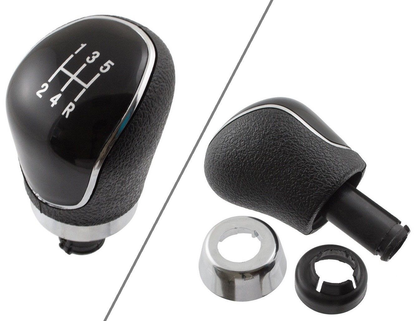 Für Ford B-Max Mondeo IV S-Max Kuga Galaxy II Schaltknauf Knauf Schwarz 5-Gang