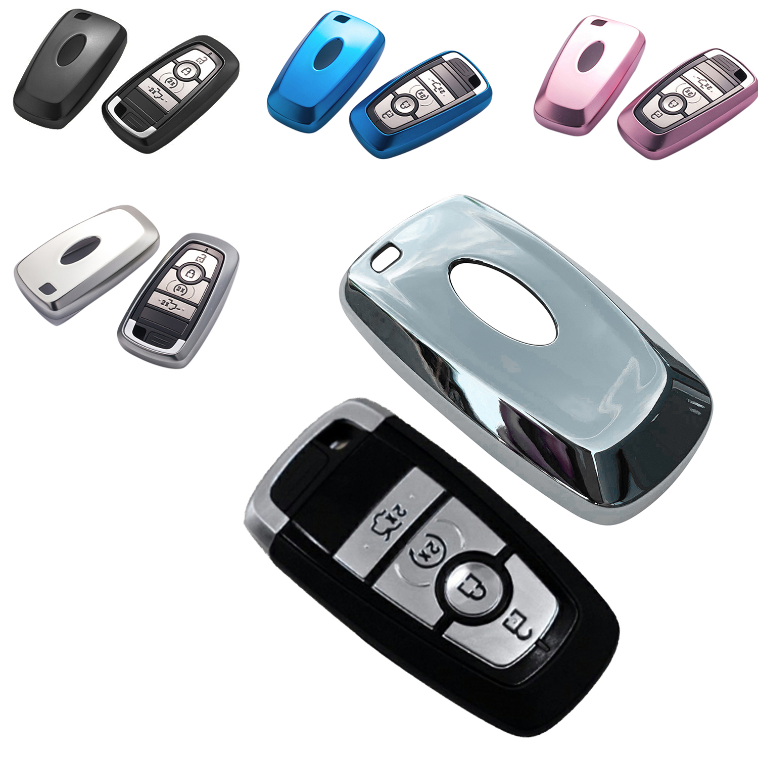 Schlüssel Hülle Gehäuse für Ford Edge Mondeo Mustang F-150 250 Fusion Ecosport