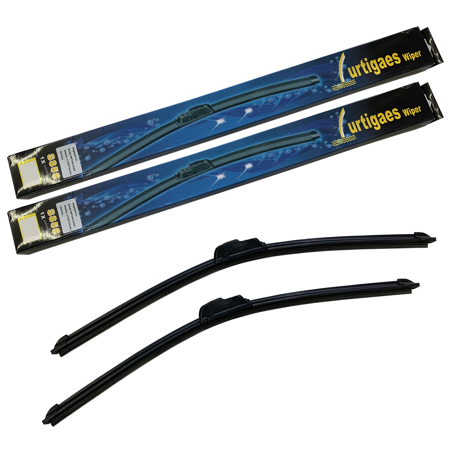 2x SOFT / FLAT Scheibenwischer SET für VW Sharan 7M Seat Alhambra Ford Galaxy