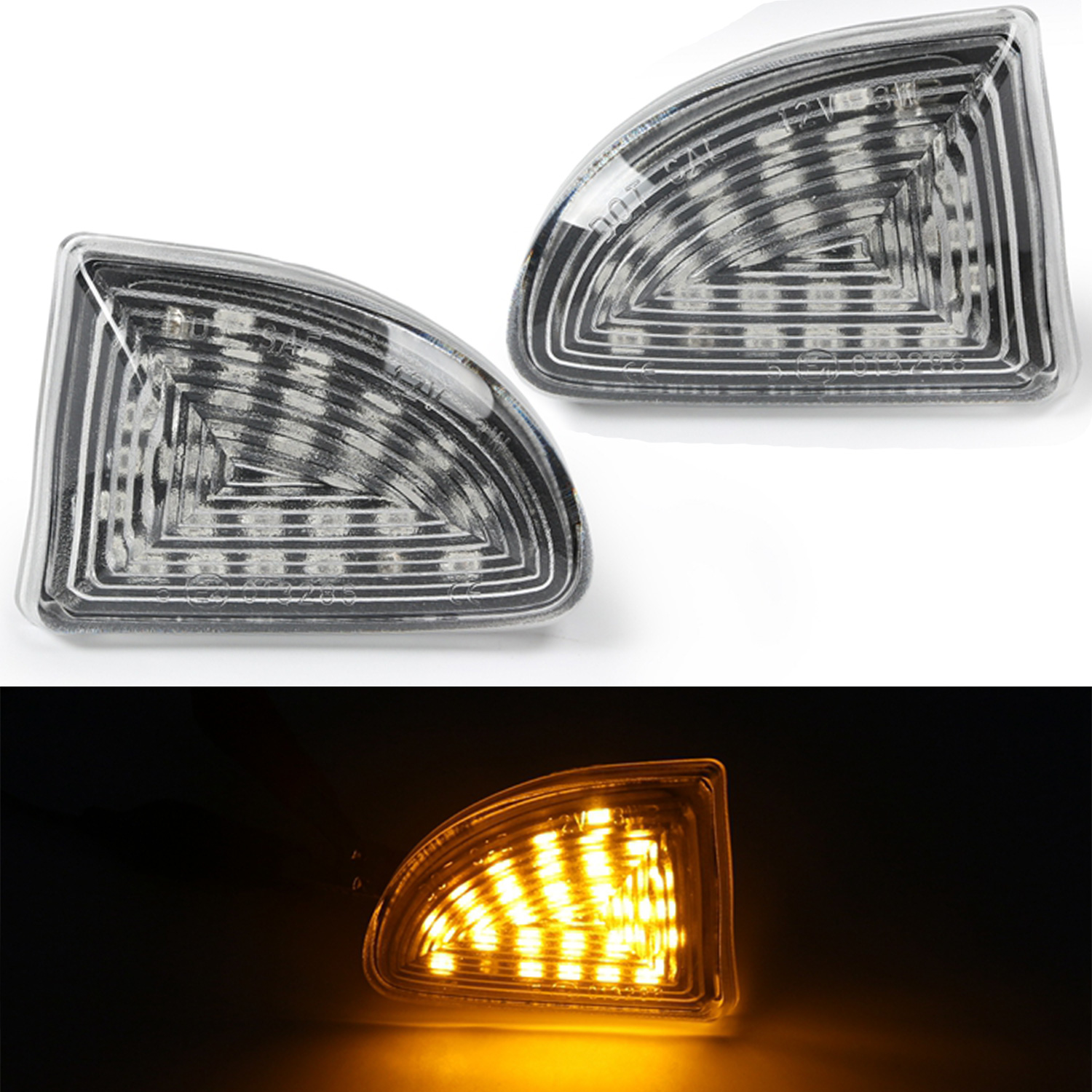 2x LED Klarglas Seitenblinker Blinker SET für Smart ForTwo 451 ab 2007-2014